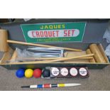 JAQUES CROQUET SET MANUFACTURED BY JOHN JAQUES & SON LTD,