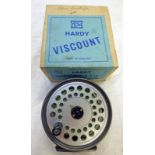 HARDY 'THE VISCOUNT 150' FLY REEL WITH LINE AND HARDY BOX