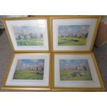 4 FRAMED LIMITED EDITION PRINTS OF ST ANDREWS GOLF COURSE BY R.