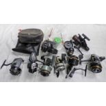 SPINNING REELS TO INCLUDE YOUNG & SONS THE AMBIDEX REEL, WINFIELD NEWCOMER REEL, NEW DE LUXE REEL,