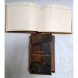LEATHER FISHING BOOK WITH SIGNATURES, FALCONER 1898,