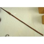 ABORIGINAL BARBED HARDWOOD SPEAR,