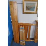 PAIR OF PINE SINGLE BED ENDS