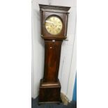 GEORGE 111 MAHOGANY 8-DAY LONGCASE CLOCK WITH BRASS DIAL SIGNED ROBERT TOWNSEND,