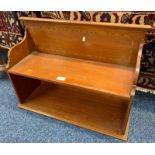 INLAID MAHOGANY OPEN BOOKCASE