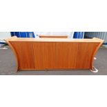 21ST CENTURY SIDEBOARD WITH RISE AND FALL LCD TV - REMOTE IN OFFICE 261CM LONG X 99CM TALL