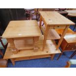 3 PINE TABLES