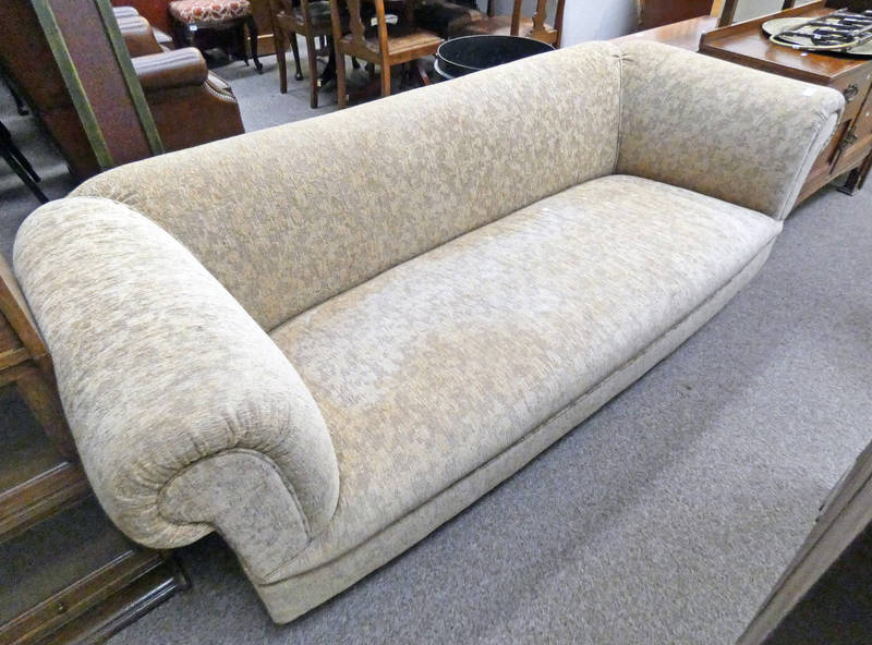 OVERSTUFFED CHESTERFIELD STYLE SETTEE,