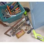 VARIOUS TOOLS ETC TO INCLUDE SAWS, PLANES,