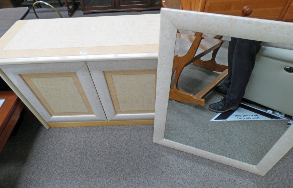 LATE 20TH CENTURY MIRROR BACK SIDEBOARD