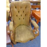 19TH CENTURY MAHOGANY ARMCHAIR