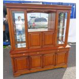 21ST CENTURY LIVING ROOM UNIT WITH GLAZED PANEL DOORS