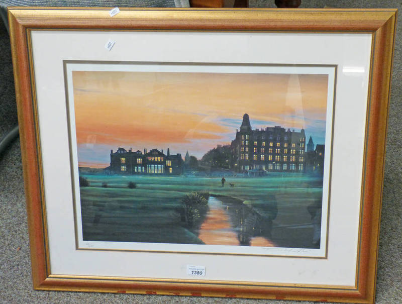 TERENCE MACKLIN EVENING, ST ANDREWS SIGNED IN PENCIL,