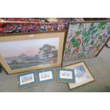 VARIOUS FRAMED PRINTS TO INCLUDE THREE LIMITED EDITION L BRINKMAN, ONE SIGNED IN PENCIL, 818/1000,