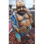 LARGE PORCELAIN FIGURE OF AN ASIAN MAN,