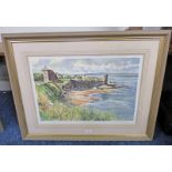 DOUGLAS PHILLIPS ST ANDREWS CASTLE SIGNED IN PENCIL,