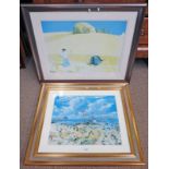 PAIR OF FRAMED PRINTS TO INCLUDE 'THE LOBSTER BOAT' BY JAMES HARRIGAN & 1 OTHER