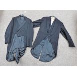 PAIR OF BLACK TAILCOATS,