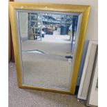 GILT FRAMED RECTANGULAR MIRROR 49 X 75 CMS