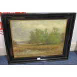 CHARLES A SELLAR OCTOBER ON THE TAY NEAR KINFAUNS SIGNED FRAMED OIL PAINTING 44 X 60CM