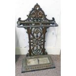 CAST IRON STICK STAND, 75CM TALL Condition Report: No markings or stamps to rear.