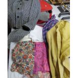 SELECTION OF VINTAGE CLOTHING AND LINEN