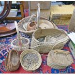 LARGE SELECTION OF WICKER BASKETS
