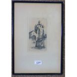 JACKSON SIMPSON KING'S COLLEGE SIGNED IN PENCIL FRAMED ETCHING