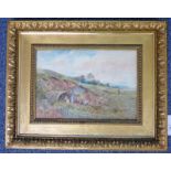 J SMITH 1896 TINKERS ENCAMPEMENT SIGNED GILT FRAMED WATERCOLOUR 22 X 31.