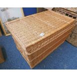 WICKER CHEST 49CM TALL X 82 CM WIDE X 50 CM DEEP