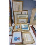 SELECTION OF FRAMED PICTURES INCLUDING RURAL SCENES AFTER F.G.