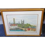 J R COMLIN ST ANDREWS ABBEY SIGNED IN PENCIL,