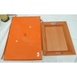 HERMES PARIS TRAY IN ORIGINAL FITTED BOX, MARKED 'HERMES PARIS' TO BOTTOM,