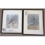 PAIR OF SNAFFLES FRAMED PRINTS: 'VIMY' & 'LE 75'