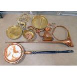 SELECTION OF COPPER & BRASSWARE TO INCLUDE JUGS,