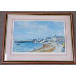 MCINTOSH PATRICK SIGNED PRINT BROUGHTY FERRY BEACH NO 161 36 X 61 CMS