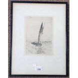 JACKSON SIMPSON JACKING SIGNED IN PENCIL FRAMED ETCHING 23 X 16.