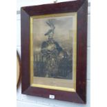 GEORGE 5TH DUKE OF GORDON FRAMED ENGRAVING BY JOHN LUCAS SIGNED IN PENCIL 50 X 33CM