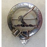 IONA SILVER SCOTTISH CLAN ELLIOT BROOCH BY JOHN HART MARKED SILVER,