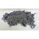 LARGE SELECTION OF POLISHED AMETHYST BEADS ETC - APPROX 1400G