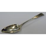 SCOTTISH PROVINCIAL SILVER FIDDLE PATTERN TABLE SPOON BY WILLIAM JAMIESON ABERDEEN CIRCA 1820