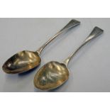 2 SILVER TABLE SPOONS