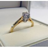 18CT GOLD & BRILLIANT CUT DIAMOND SOLITAIRE RING