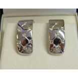 PAIR OF EAR CLIPS SET WITH DIAMONDS & THE SETTING MARKED 750