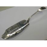 SCOTTISH PROVINCIAL SILVER FIDDLE PATTERN FISH SLICE BY GEORGE BOOTH ABERDEEN CIRCA 1815