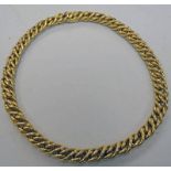 HEAVY ITALIAN YELLOW GOLD ROPE TWIST CHAIN THE CLASP MARKED 750 - 66G
