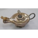 SILVER TABLE LIGHTER IN AN ALADDINS LAMP STYLE LONDON 1892