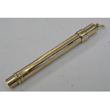 9CT GOLD RETRACTABLE PENCIL BY S. MORDAN & CO - 13.