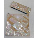 19TH CENTURY MOTHER OF PEARL CARD CASE
