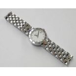 LONGINES LADIES STAINLESS STEEL WRISTWATCH, THE DIAL & CASE SET WITH DIAMONDS, CASE NO.